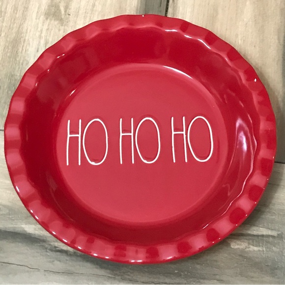 Rae Dunn Other - RAE DUNN Elongated HO HO HO Christmas Pie Plate